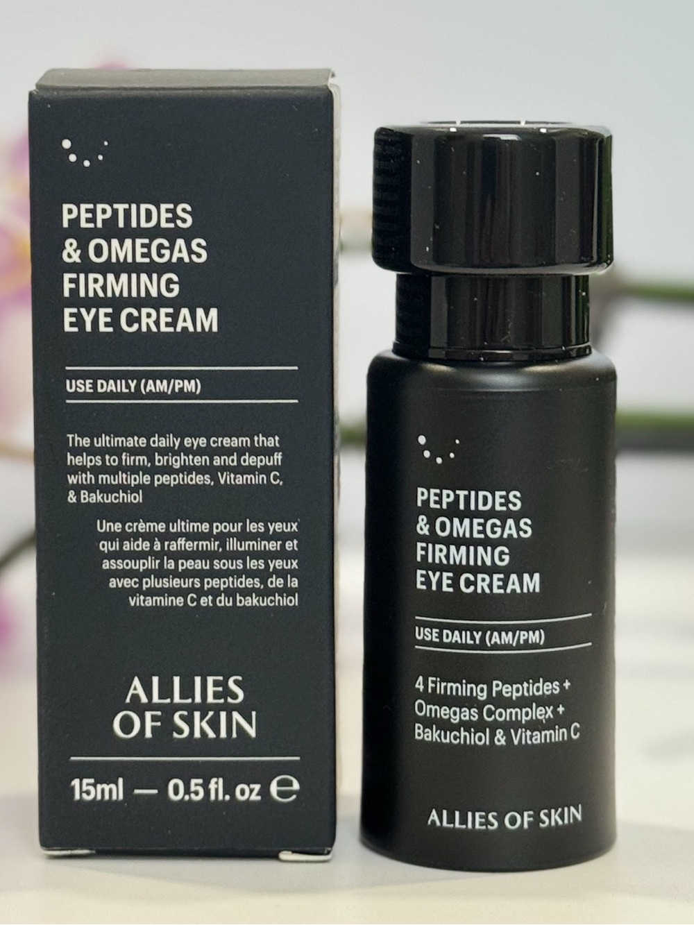 Allies of Skin Peptides & Omegas Firming Eye Cream 15mL / 0.5 oz NEW $85 Retail